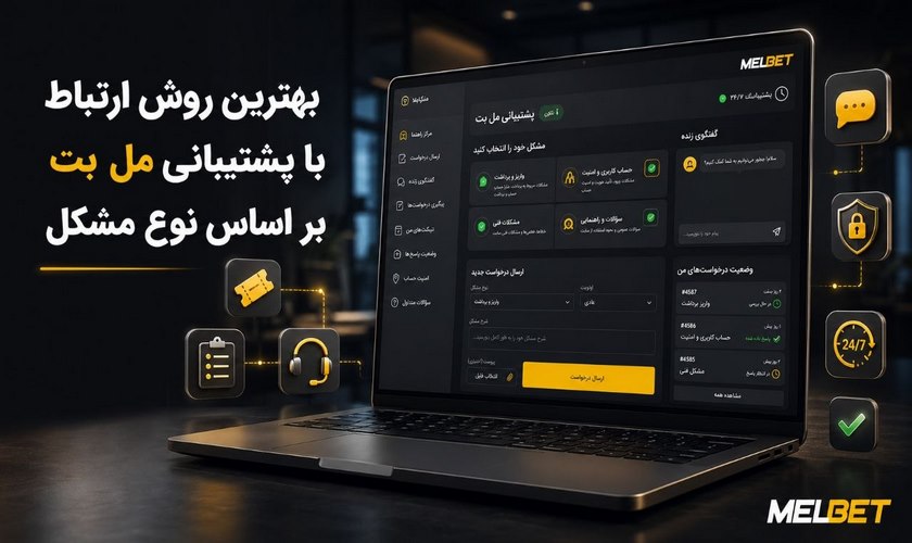 روش ارتباط با پشتیبانی مل بت